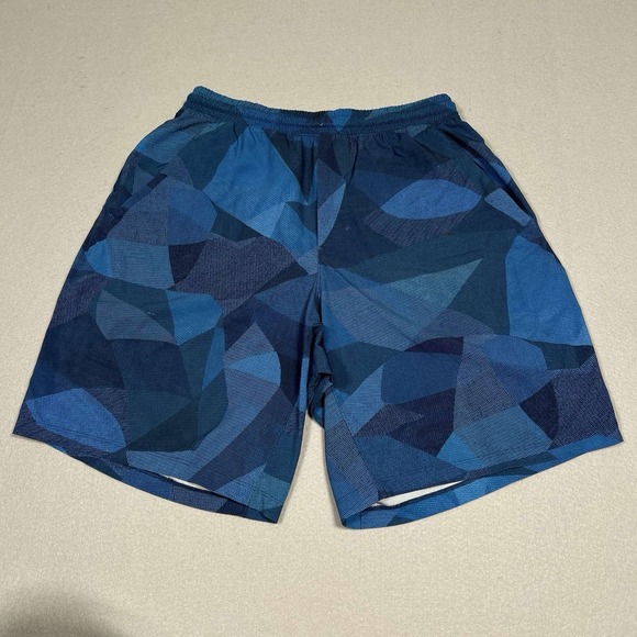 lululemon athletica Other - Lululemon Pace Breaker Shorts Mens Medium Blue Camo Unlined Athletic Performance